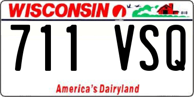 WI license plate 711VSQ