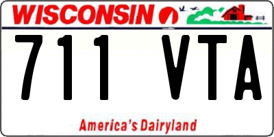 WI license plate 711VTA