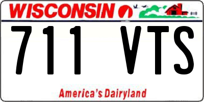 WI license plate 711VTS