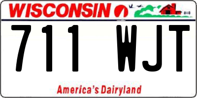 WI license plate 711WJT