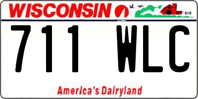 WI license plate 711WLC