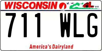 WI license plate 711WLG