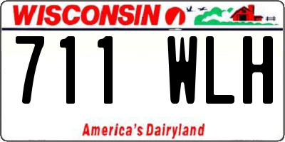 WI license plate 711WLH