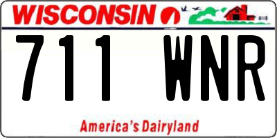 WI license plate 711WNR