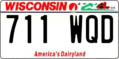 WI license plate 711WQD