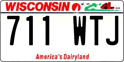 WI license plate 711WTJ