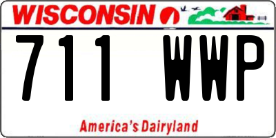 WI license plate 711WWP