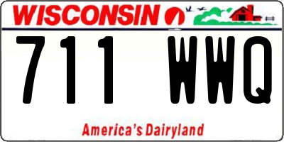 WI license plate 711WWQ