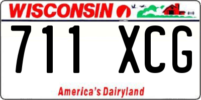WI license plate 711XCG