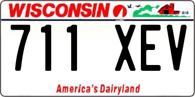 WI license plate 711XEV