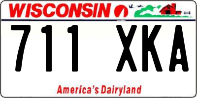 WI license plate 711XKA