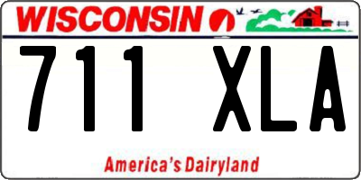 WI license plate 711XLA
