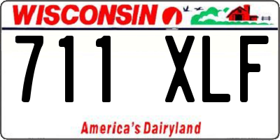 WI license plate 711XLF