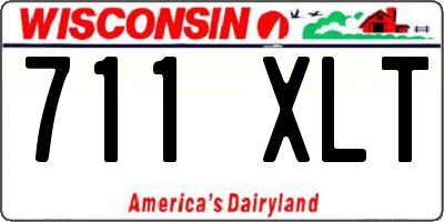 WI license plate 711XLT