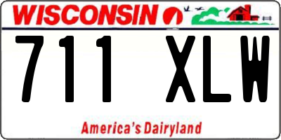 WI license plate 711XLW