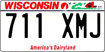 WI license plate 711XMJ