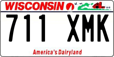 WI license plate 711XMK