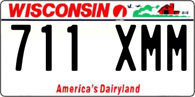 WI license plate 711XMM