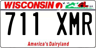 WI license plate 711XMR