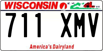 WI license plate 711XMV