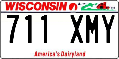 WI license plate 711XMY