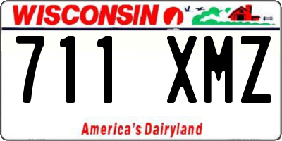 WI license plate 711XMZ