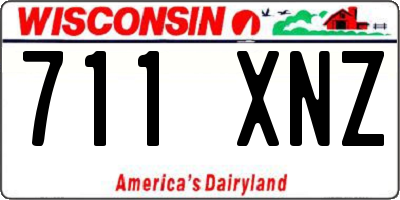 WI license plate 711XNZ