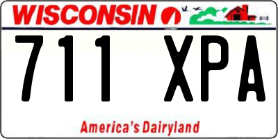 WI license plate 711XPA
