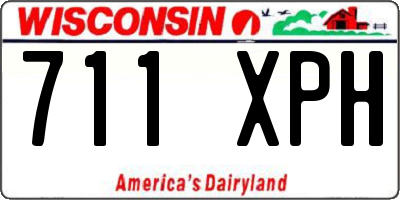 WI license plate 711XPH
