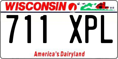 WI license plate 711XPL