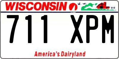 WI license plate 711XPM