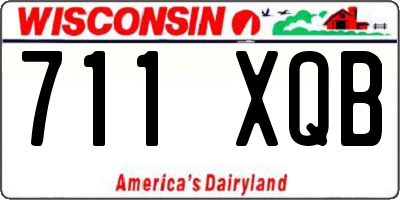 WI license plate 711XQB