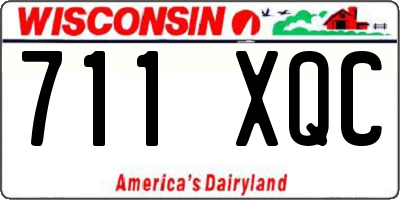 WI license plate 711XQC