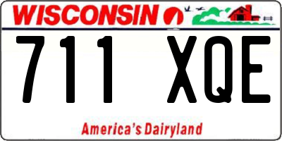 WI license plate 711XQE