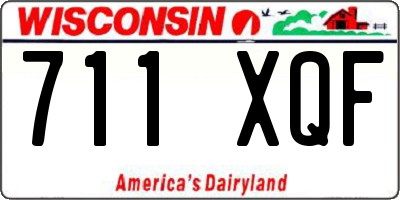 WI license plate 711XQF