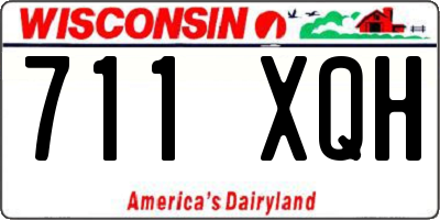 WI license plate 711XQH