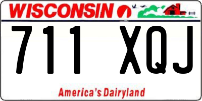 WI license plate 711XQJ