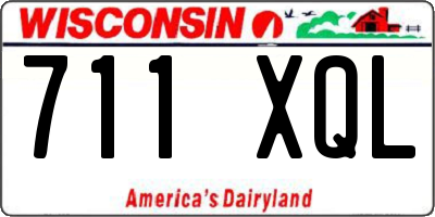 WI license plate 711XQL