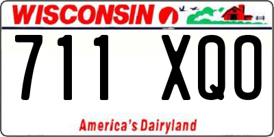 WI license plate 711XQO