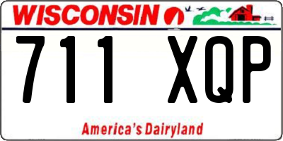 WI license plate 711XQP