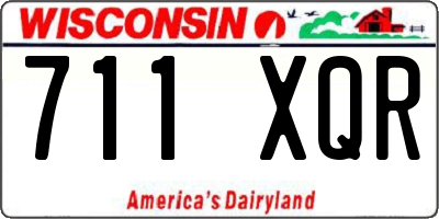 WI license plate 711XQR