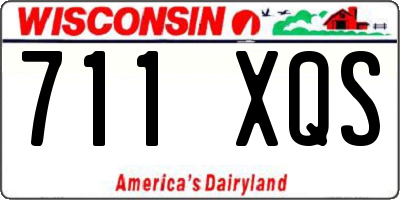WI license plate 711XQS