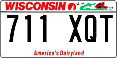 WI license plate 711XQT