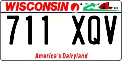 WI license plate 711XQV