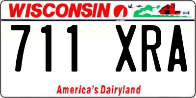 WI license plate 711XRA
