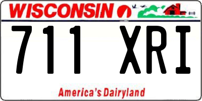 WI license plate 711XRI