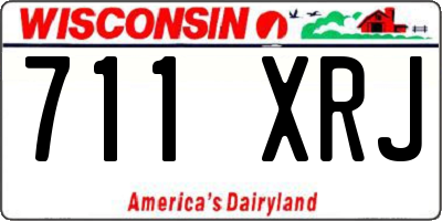 WI license plate 711XRJ