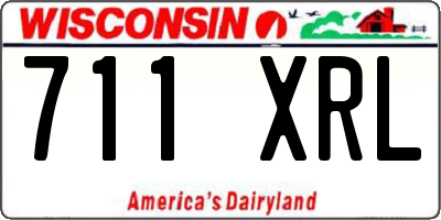 WI license plate 711XRL