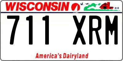 WI license plate 711XRM