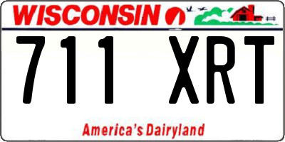 WI license plate 711XRT